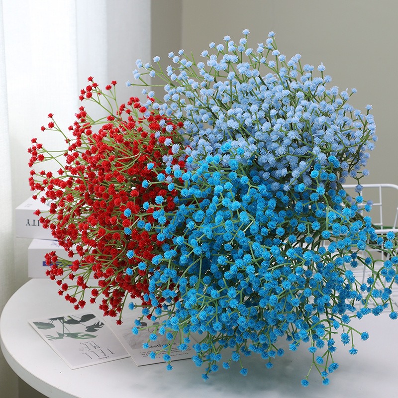 Baby Breath Dried - 1Pcs Babys Breath Artificial Flowers Bouquet