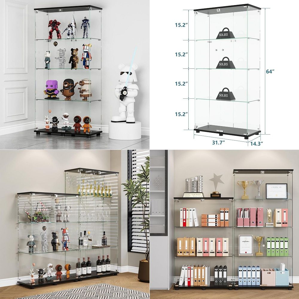 Display Cabinet with 4Shelf Do - B&J Florist Supply Nyc recension och pris